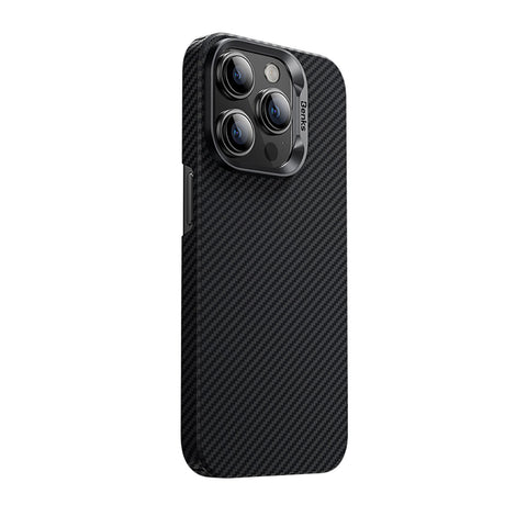 Apple iPhone 15 Pro Kılıf M-safe Özellikli Karbon Fiber Benks Essential ArmorAir 600D Kevlar Kapak