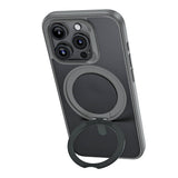 Apple iPhone 15 Pro Kılıf M-safe Şarj Özellikli 360° Dönebilen Benks Pop Stand Kapak