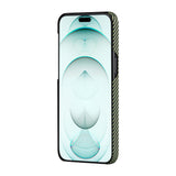 Apple iPhone 15 Pro Kılıf M-safe Şarj Özellikli 600D Aramid Fiber Pitaka Tactile Woven Orchestra Serisi Overture Kapak