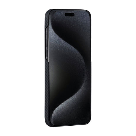 Apple iPhone 15 Pro Kılıf M-safe Şarj Özellikli 600D Aramid Fiber Pitaka Tactile Woven Orchestra Serisi Rhapsody Kapak