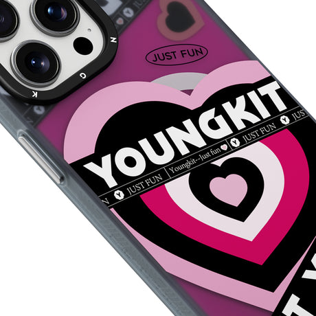 Apple iPhone 15 Pro Kılıf M-safe Şarj Özellikli Airbagli Çift Katmanlı Youngkit Flipped Serisi Kapak