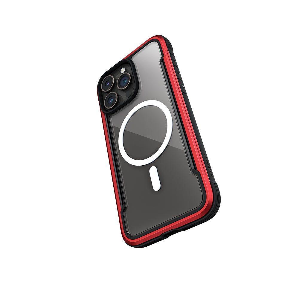 Apple iPhone 15 Pro Kılıf M-safe Şarj Özellikli Airbagli Raptic Shield Serisi Şeffaf Arka Yüzey Kapak
