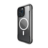 Apple iPhone 15 Pro Kılıf M-safe Şarj Özellikli Airbagli Raptic Shield Serisi Şeffaf Arka Yüzey Kapak