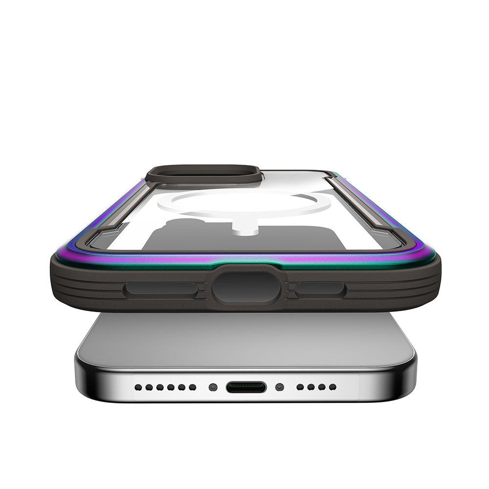 Apple iPhone 15 Pro Kılıf M-safe Şarj Özellikli Airbagli Raptic Shield Serisi Şeffaf Arka Yüzey Kapak