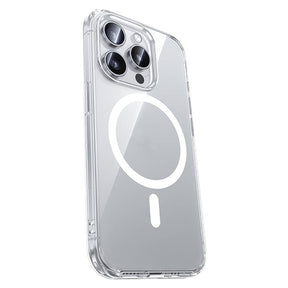 Apple iPhone 15 Pro Kılıf M-safe Şarj Özellikli Airbagli Şeffaf Benks LucentPro Serisi Kapak