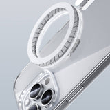 Apple iPhone 15 Pro Kılıf M-safe Şarj Özellikli Airbagli Şeffaf Benks LucentPro Serisi Kapak