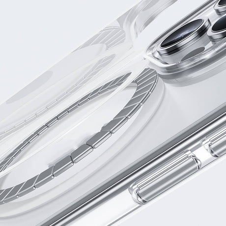 Apple iPhone 15 Pro Kılıf M-safe Şarj Özellikli Airbagli Şeffaf Benks LucentPro Serisi Kapak