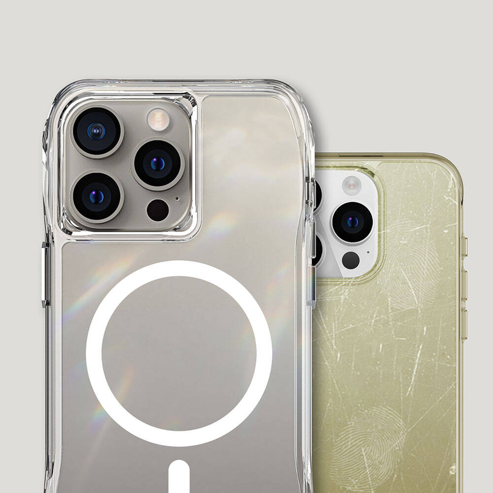 Apple iPhone 15 Pro Kılıf M-safe Şarj Özellikli Airbagli Şeffaf Zore İncek Kapak