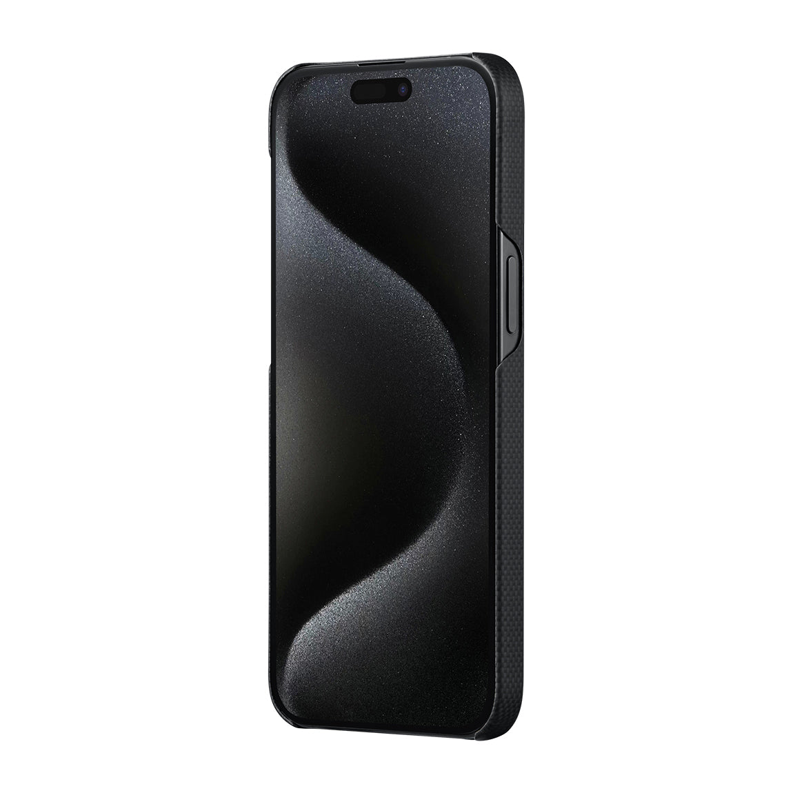 Apple iPhone 15 Pro Kılıf M-safe Şarj Özellikli Aramid Fiber Pitaka Tactile Woven Break The Line Kapak