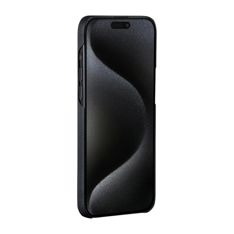Apple iPhone 15 Pro Kılıf M-safe Şarj Özellikli Aramid Fiber Pitaka Tactile Woven Break The Line Kapak
