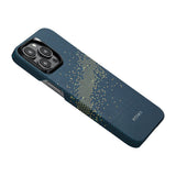 Apple iPhone 15 Pro Kılıf M-safe Şarj Özellikli Aramid Fiber Pitaka Tactile Woven Starpeak Serisi Milky Way Galaxy Kapak