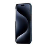 Apple iPhone 15 Pro Kılıf M-safe Şarj Özellikli Aramid Fiber Pitaka Tactile Woven Starpeak Serisi Milky Way Galaxy Kapak