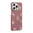 Apple iPhone 15 Pro Kılıf M-safe Şarj Özellikli Awa Tasarımlı 1500D Aramid Fiber Pitaka Ultra-Slim Classic Serisi Bonfire Kapak