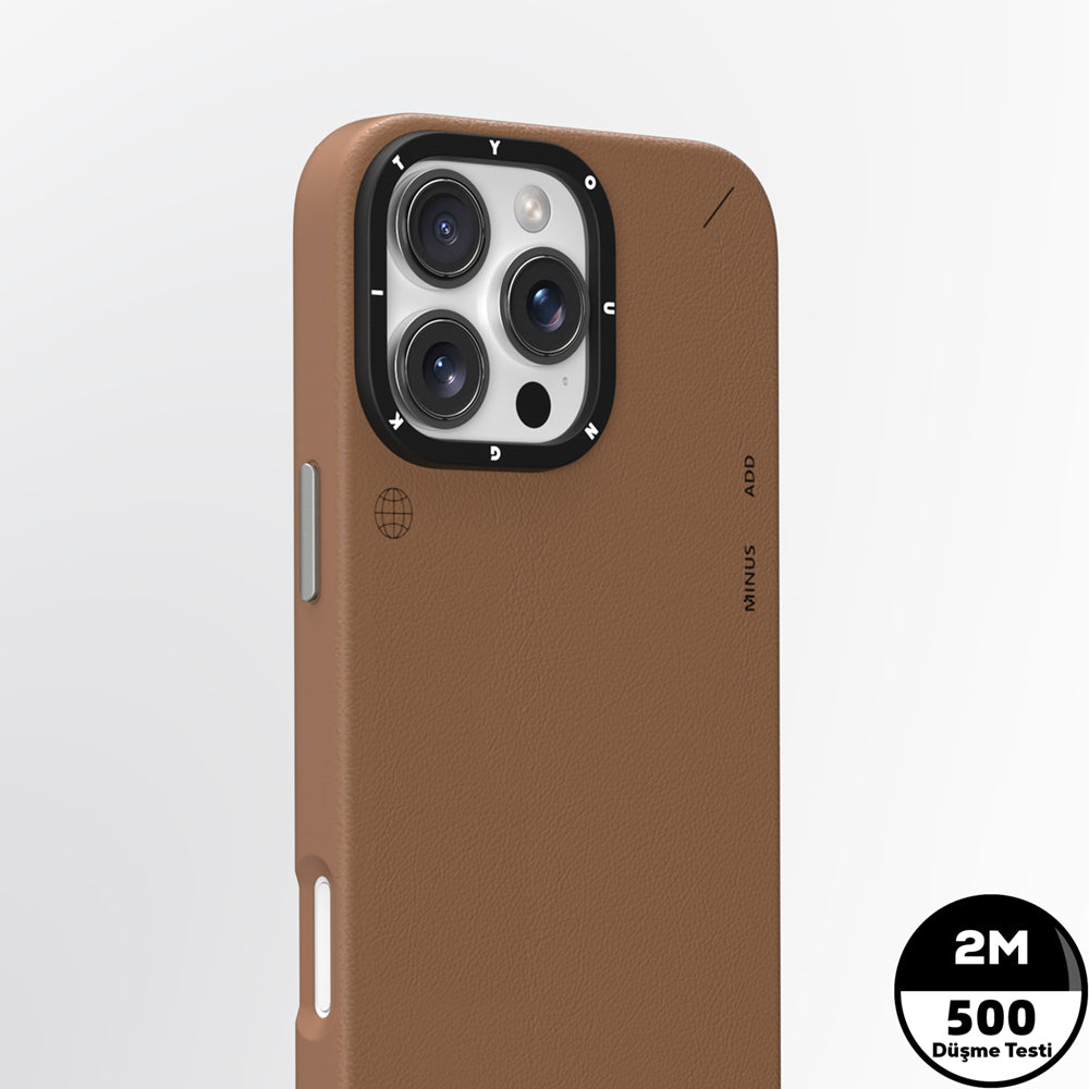 Apple iPhone 15 Pro Kılıf M-safe Şarj Özellikli Basit Mat Deri Desenli Youngkit Tech Fashion Serisi Kapak
