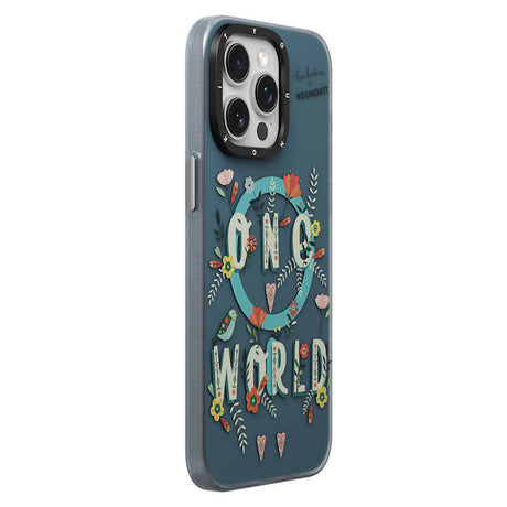 Apple iPhone 15 Pro Kılıf M-safe Şarj Özellikli Bee Brown Tasarımlı Youngkit Colorful Life Serisi Kapak