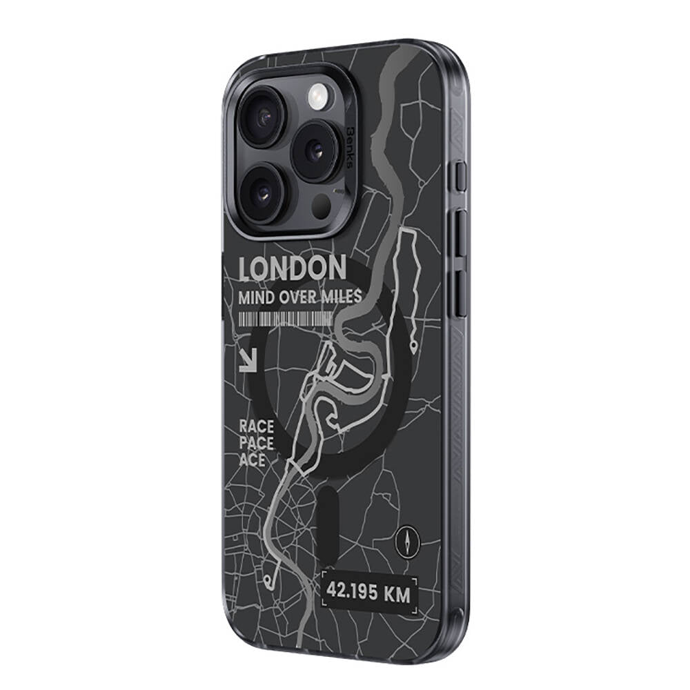 Apple iPhone 15 Pro Kılıf M-safe Şarj Özellikli Benks City Serisi Kapak