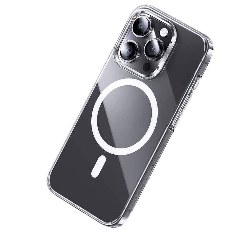 Apple iPhone 15 Pro Kılıf M-safe Şarj Özellikli Benks ​​​​​​Crystal Serisi Şeffaf Kapak