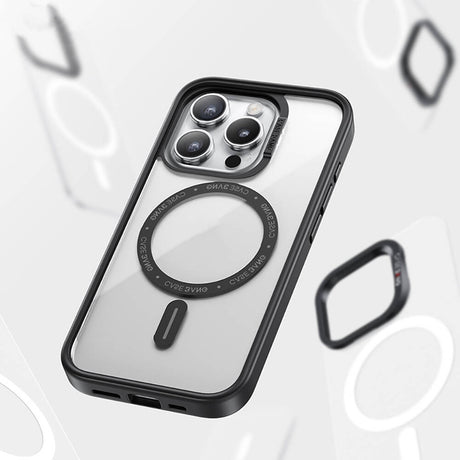 Apple iPhone 15 Pro Kılıf M-safe Şarj Özellikli Casebang Body Frame Kapak