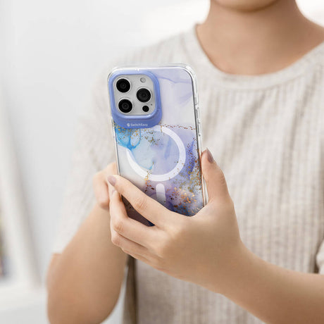 Apple iPhone 15 Pro Kılıf M-safe Şarj Özellikli Çift IMD Baskılı Lisanslı Switcheasy Artist-M Veil Kapak