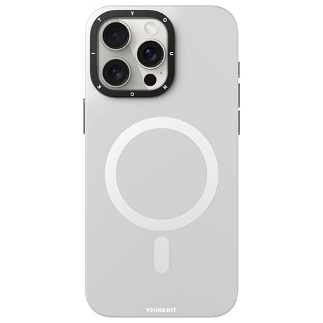 Apple iPhone 15 Pro Kılıf M-safe Şarj Özellikli Çizilmeye ve Aşınmaya Dayanıklı Youngkit Velvet Serisi Kapak