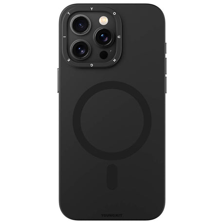 Apple iPhone 15 Pro Kılıf M-safe Şarj Özellikli Çizilmeye ve Aşınmaya Dayanıklı Youngkit Velvet Serisi Kapak