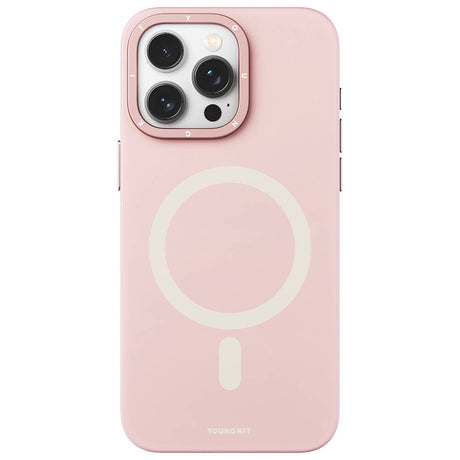 Apple iPhone 15 Pro Kılıf M-safe Şarj Özellikli Çizilmeye ve Aşınmaya Dayanıklı Youngkit Velvet Serisi Kapak