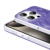 Apple iPhone 15 Pro Kılıf M-safe Şarj Özellikli Fırça Boya Desenli Zore Palet Kapak