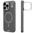 Apple iPhone 15 Pro Kılıf M-safe Şarj Özellikli Kamera Standlı Youngkit Bitty Cream Kapak