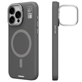Apple iPhone 15 Pro Kılıf M-safe Şarj Özellikli Kamera Standlı Youngkit Bitty Cream Kapak