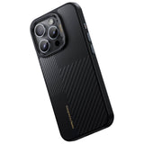 Apple iPhone 15 Pro Kılıf M-safe Şarj Özellikli Karbon Fiber Benks Montage Hybrid ArmorPro Kevlar Kapak