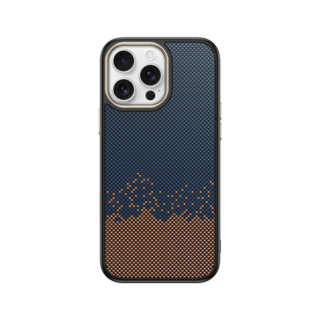 Apple iPhone 15 Pro Kılıf M-safe Şarj Özellikli Karbon Fiber Görünümlü Zore Antina Kapak