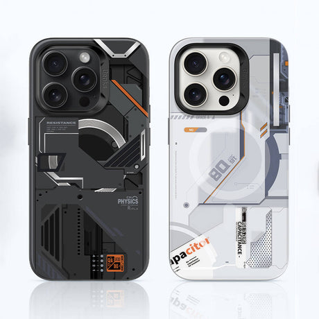 Apple iPhone 15 Pro Kılıf M-safe Şarj Özellikli Mekanik Tasarımlı Benks Perspective Serisi Kapak