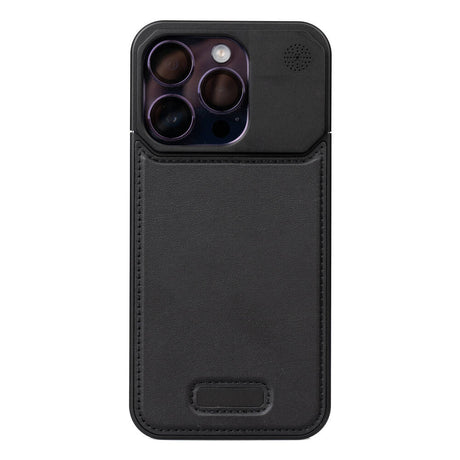 Apple iPhone 15 Pro Kılıf M-safe Şarj Özellikli Mekanizmalı Koku Hazneli Zore Mostar Kapak