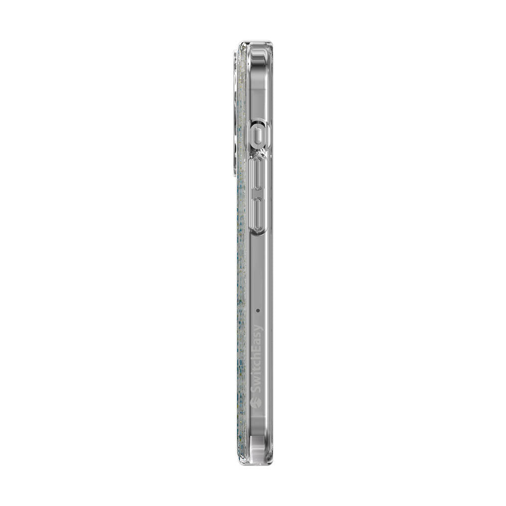 Apple iPhone 15 Pro Kılıf M-safe Şarj Özellikli Parlayan Simli Şeffaf Lisanslı Switcheasy Starfield-M Kapak