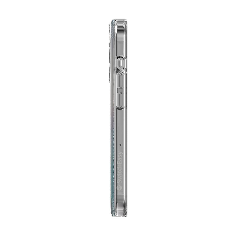 Apple iPhone 15 Pro Kılıf M-safe Şarj Özellikli Parlayan Simli Şeffaf Lisanslı Switcheasy Starfield-M Kapak