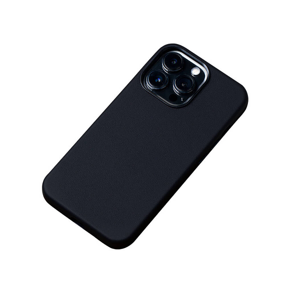 Apple iPhone 15 Pro Kılıf M-safe Şarj Özellikli PU Deri Zore Adora Kapak