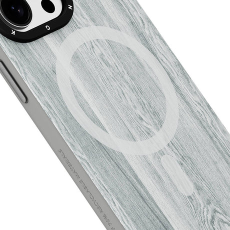 Apple iPhone 15 Pro Kılıf M-safe Şarj Özellikli Sararmaya Dayanıklı Youngkit Wood Forest Serisi Kapak