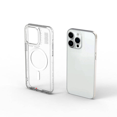 Apple iPhone 15 Pro Kılıf M-safe Şarj Özellikli Şeffaf Transparan Wiwu Turkey D Serisi Kapak