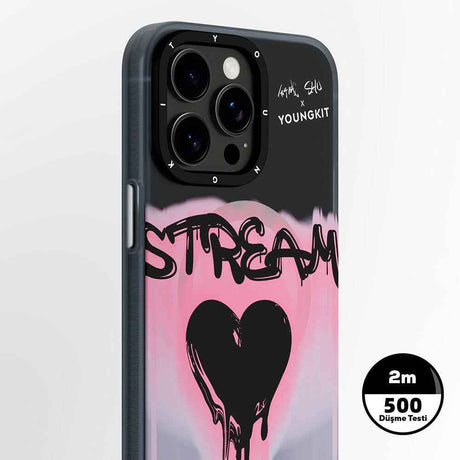 Apple iPhone 15 Pro Kılıf M-safe Şarj Özellikli Shu Tasarımlı Youngkit Dreamland Serisi Kapak