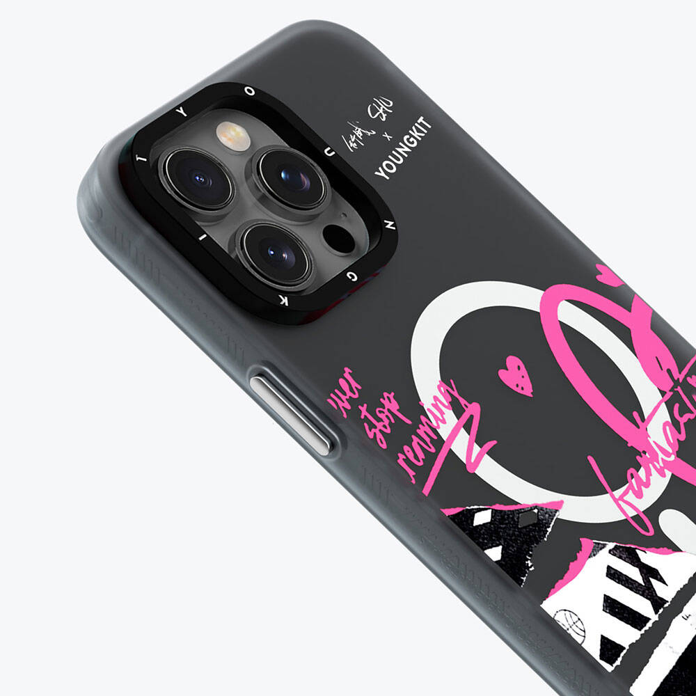 Apple iPhone 15 Pro Kılıf M-safe Şarj Özellikli Shu Tasarımlı Youngkit Dreamland Serisi Kapak