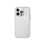 Apple iPhone 15 Pro Kılıf M-safe Şarj Özellikli Simli Arka Yüzey Coehl Lumino Kapak