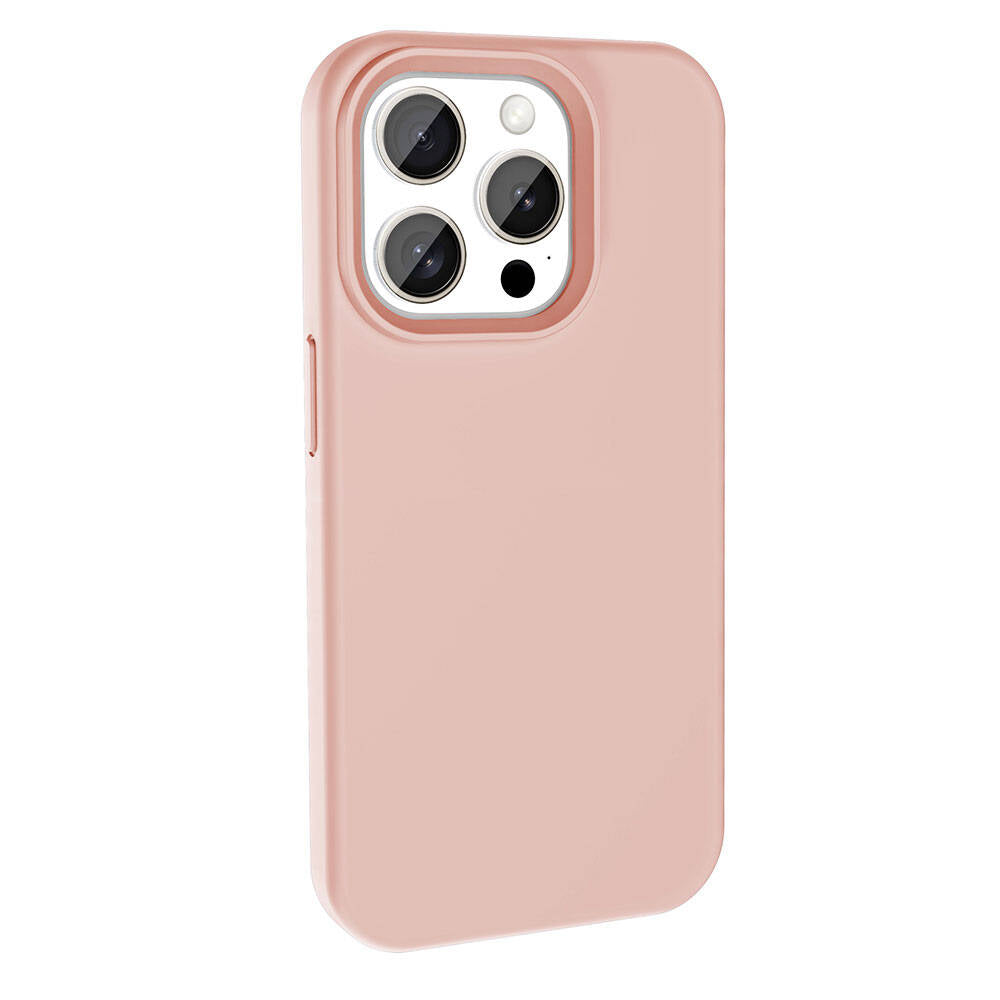 Apple iPhone 15 Pro Kılıf M-safe Şarj Özellikli Sıvı Teknolojili Silinebilir Sert Zore Kivi Kapak