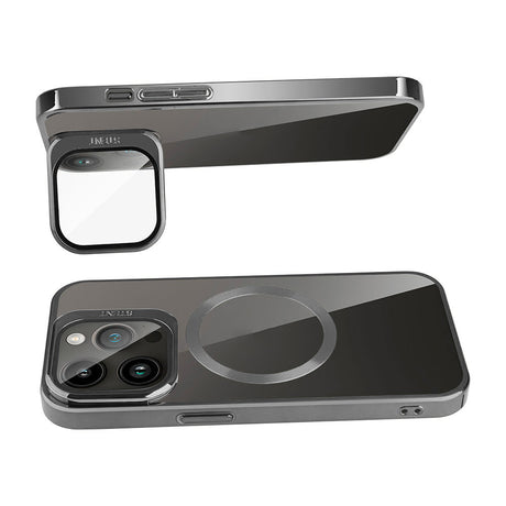 Apple iPhone 15 Pro Kılıf M-safe Şarj Özellikli Standlı Zore Klon Kapak