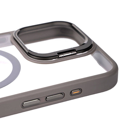 Apple iPhone 15 Pro Kılıf M-safe Şarj Özellikli Standlı Zore M-safe Klon Lensli Kapak