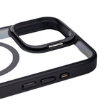 Apple iPhone 15 Pro Kılıf M-safe Şarj Özellikli Standlı Zore M-safe Klon Lensli Kapak