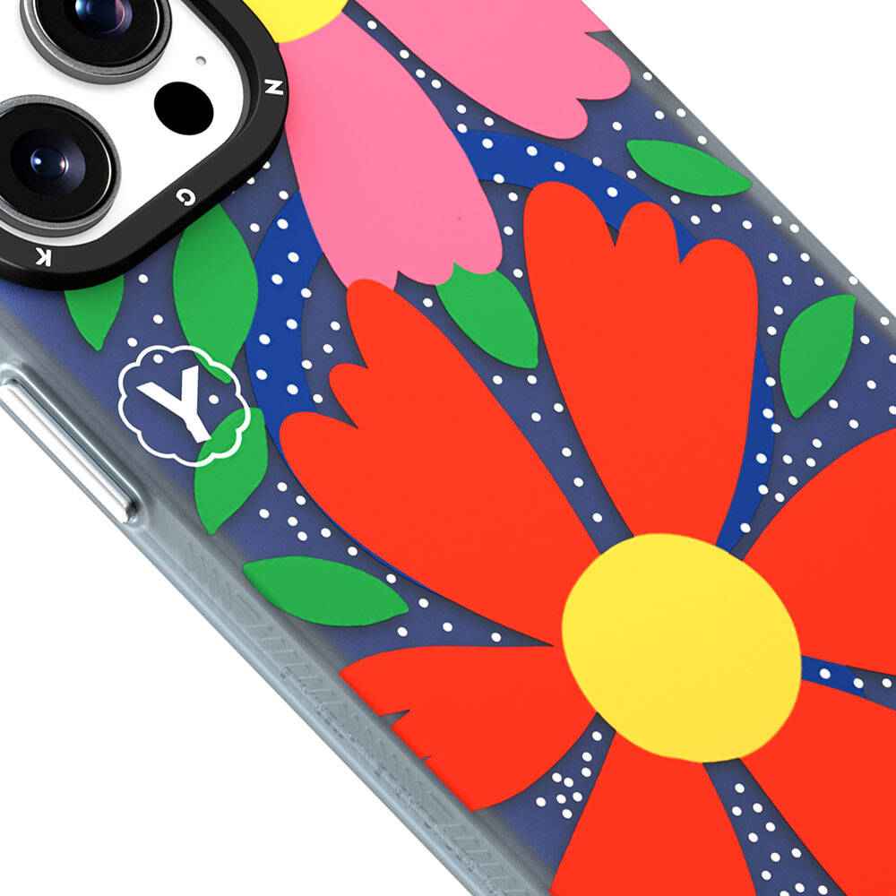 Apple iPhone 15 Pro Kılıf M-safe Şarj Özellikli Sunshine Tasarımlı Youngkit Colorful Serisi Kapak
