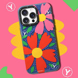 Apple iPhone 15 Pro Kılıf M-safe Şarj Özellikli Sunshine Tasarımlı Youngkit Colorful Serisi Kapak
