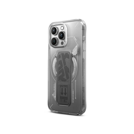 Apple iPhone 15 Pro Kılıf M-safe Şarj Özellikli Teknoloji Desenli Standlı Skinarma Helio Kapak