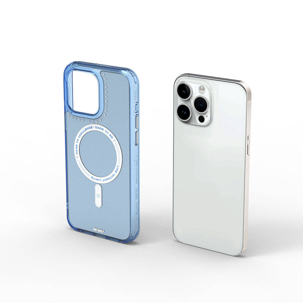 Apple iPhone 15 Pro Kılıf M-safe Şarj Özellikli Wiwu Basic Color J Serisi Kapak