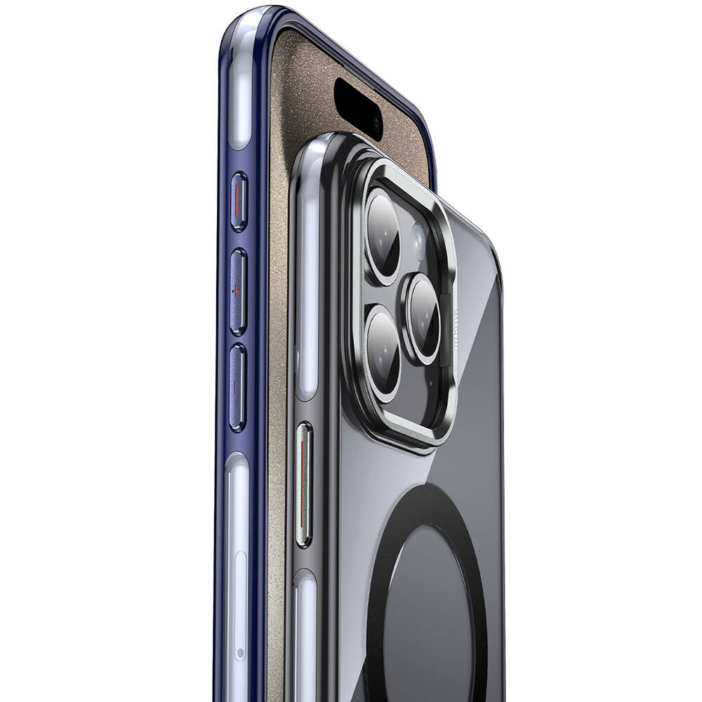 Apple iPhone 15 Pro Kılıf M-safe Şarj Özellikli Wlons Standlı Efsane Kapak